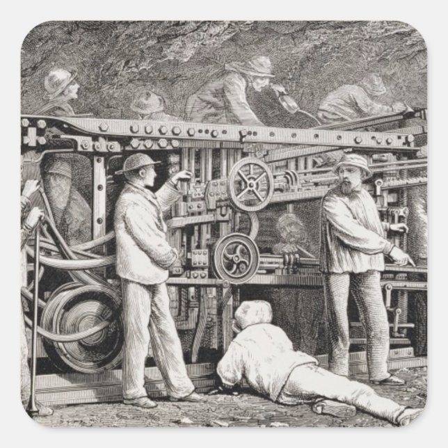 Die erweiterte Galerie auf der französischen Seite Quadratischer Aufkleber (Vorderseite)