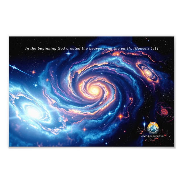 Die Erweiterung des Fotos "Gott und Schöpfung" Fotodruck (Vorne)