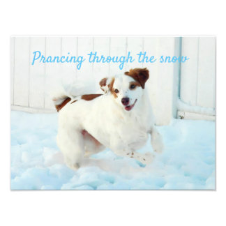 Die Erweiterung des Schnee-Fotos durchdringen Fotodruck