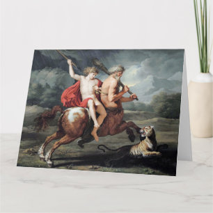 Die Erziehung von Achilles Fine Art Grußkarte Karte