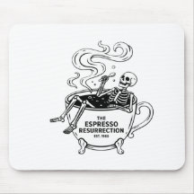 Die Espresso-Auferstehung Lustiger Skelett-Kaffee