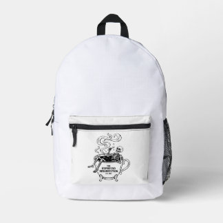 Die Espresso-Auferstehung Lustiges Skelett Kaffee Bedruckter Rucksack