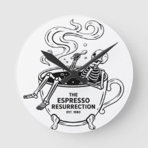 Die Espresso-Auferstehung Lustiges Skelett Kaffee