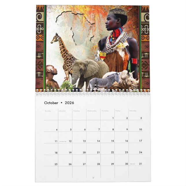"Die Essenz Afrikas verkörpern" Kalender (Okt 2026)