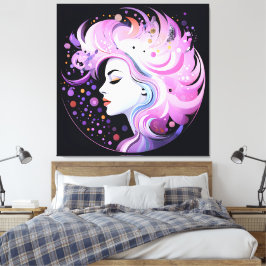 "Die Essenz der Eleganz" Die Schönheit der Frauen Leinwanddruck