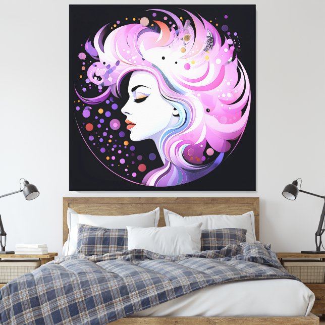 "Die Essenz der Eleganz" Die Schönheit der Frauen Leinwanddruck (Insitu (Schlafzimmer))