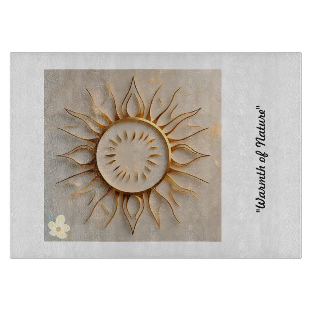 "Die Essenz der Natur" Schneidebrett (Vorderseite)