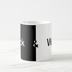 Die Essenz des "Schwarz-Weiß"-Designs Kaffeetasse