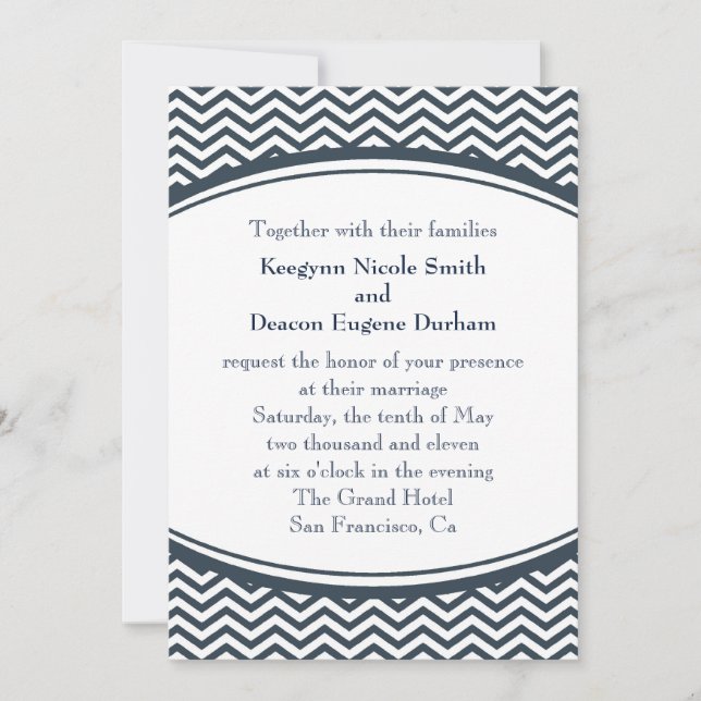 Die Eugene-Einladung Einladung (Vorderseite)