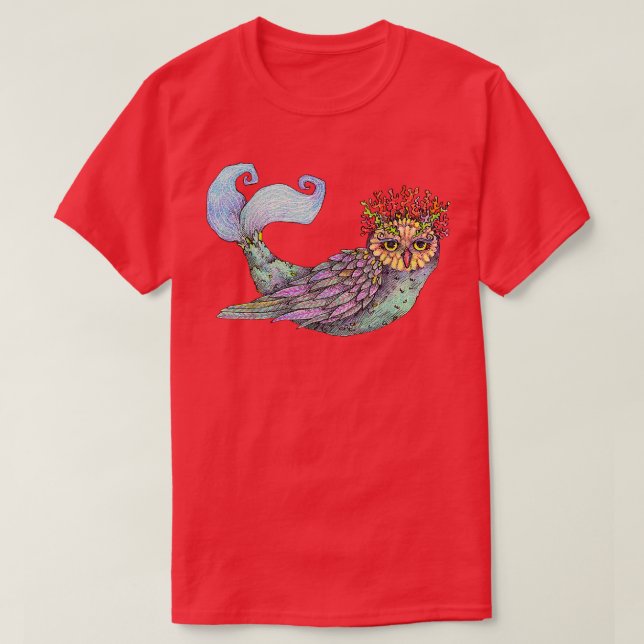 Die Eule, Das T-Shirt der haarigen Schale, Die Eul (Design vorne)