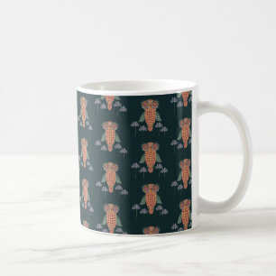 Die Eule der Weisheit und Blumen Kaffeetasse