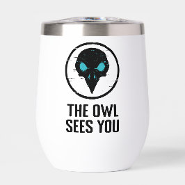 Die Eule sieht Euch - Glitch Eye Horror Shirt - We