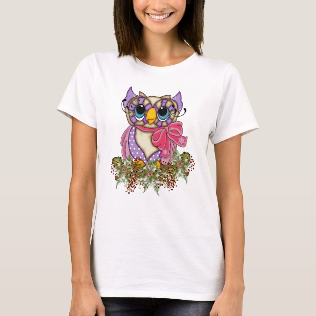Die Eule und der Heilige T-Shirt (Vorderseite)