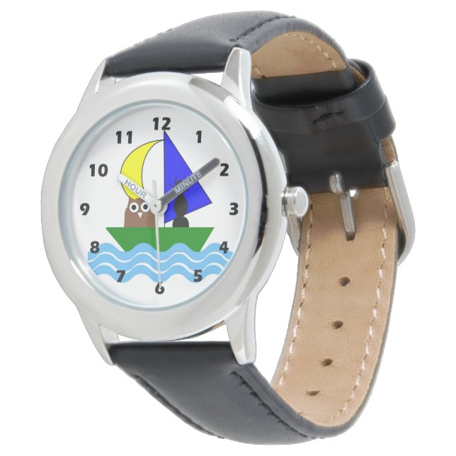 Die Eule und der Pussycat Armbanduhr (Schrägansicht)