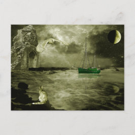 Die Eule und der Pussycat Postkarte