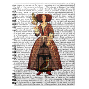 Die Eulen-Dame Notizblock