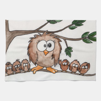 Die Eulen-Familie Handtuch
