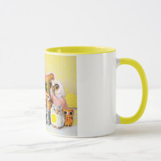 Die Eulen-Familie Tasse