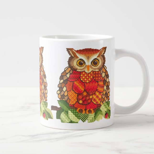 Die Eulen-Tasse Jumbo-Tasse (Rechts)