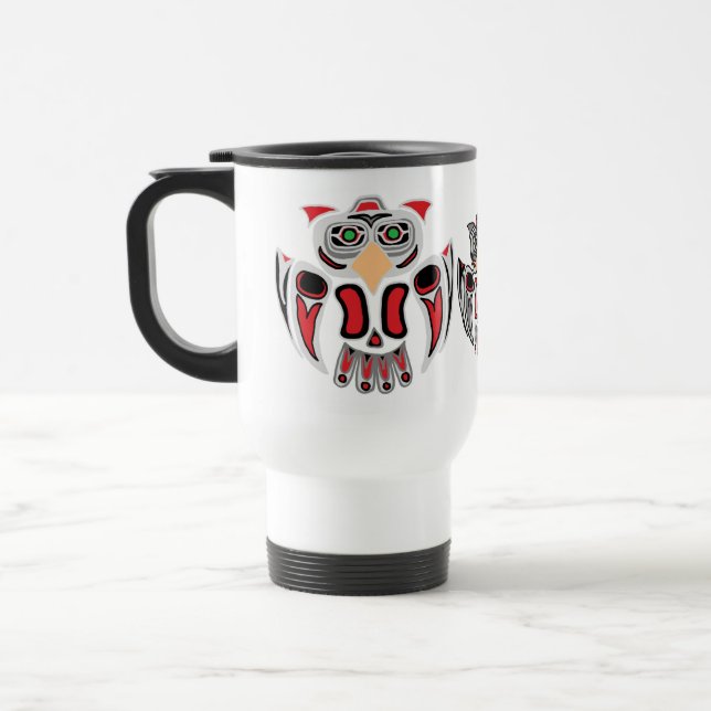 Die Eulen-Tasse Reisebecher (Links)