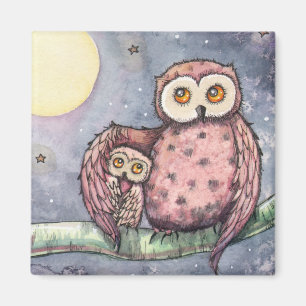 Die Eulen und das Mondmagnet Magnet