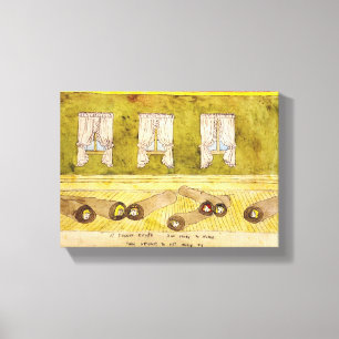 Die Evans rollen sich selbst in Bodenwanzen Leinwanddruck