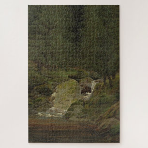 Die Evergreens am Wasserfall - Friedrich Puzzle