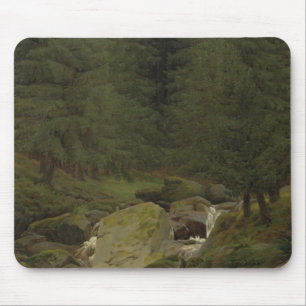 Die Evergreens durch den Wasserfall Mousepad
