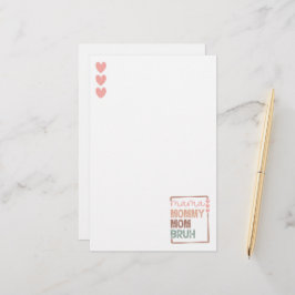 Die Evolution der Mama: Von Mama bis Bruh Briefpapier