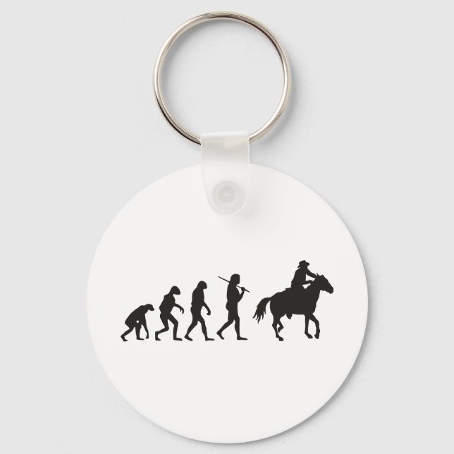 Die Evolution des Cowboy Schlüsselanhänger (Vorderseite)