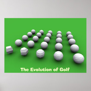 Die Evolution des Golfs Poster