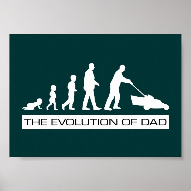 Die Evolution des Papa Plakats Poster (Vorne)