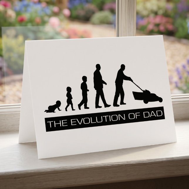 Die Evolution des Vaters Feiertagskarte (Von Creator hochgeladen)
