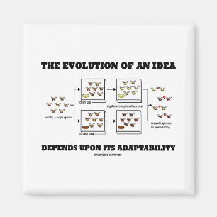 Die Evolution einer Idee hängt von der Anpassungsf Magnet