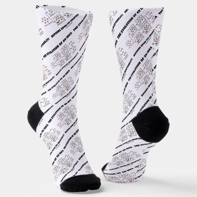 Die Evolution einer Idee hängt von der Anpassungsf Socken (Gewinkelt)