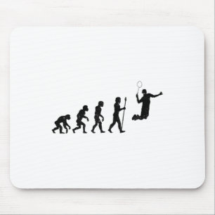 Die Evolution eines Badminton-Spielers - Funny Mousepad