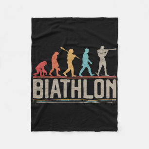 Die Evolution von Biathlon Target Shooting XC Skii Fleecedecke
