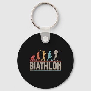 Die Evolution von Biathlon Target Shooting XC Skii Schlüsselanhänger