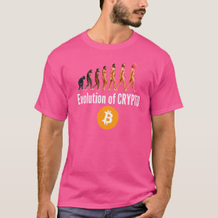 Die Evolution von Krypto Bitcoin Ethereum Kryptowä T-Shirt