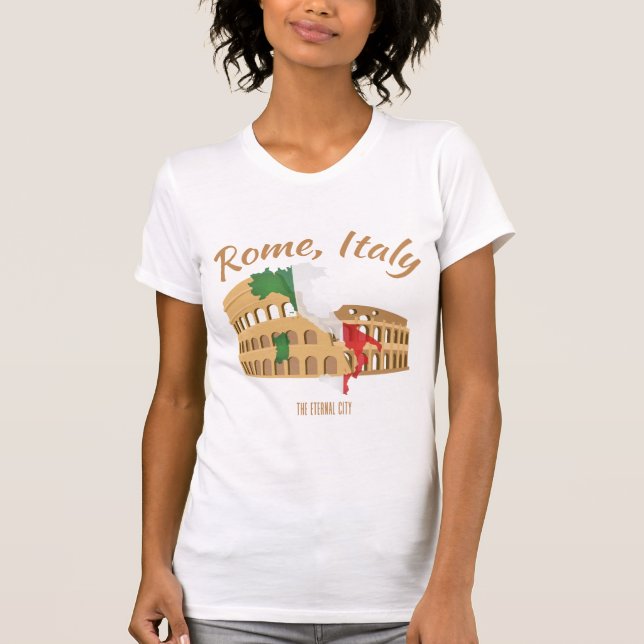 Die Ewige Stadt: T - Shirt Rom (Vorderseite)