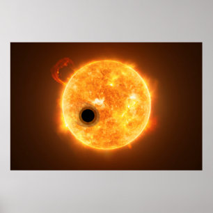 Die Exoplanet Wasp-107b ist ein Gasriese Poster