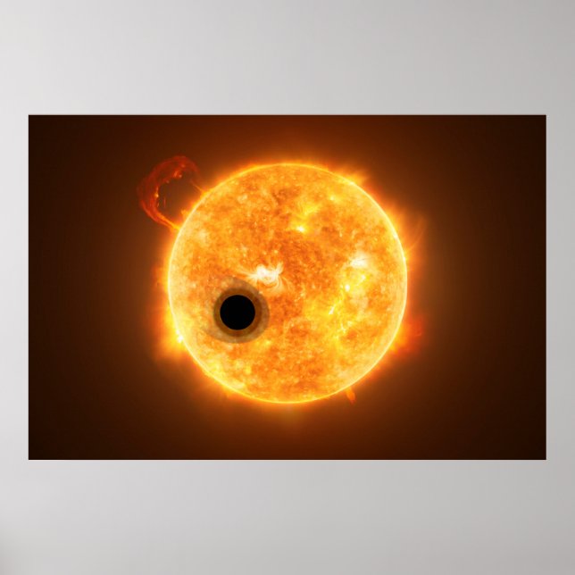 Die Exoplanet Wasp-107b ist ein Gasriese Poster (Vorne)