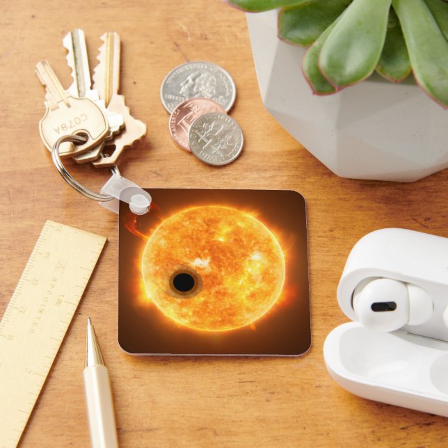 Die Exoplanet Wasp-107b ist ein Gasriese Schlüsselanhänger (Schreibtisch)