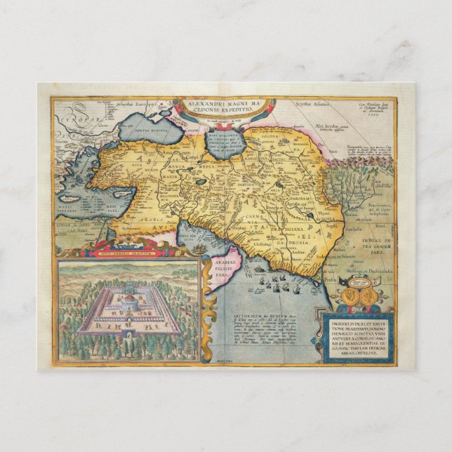 Die Expedition Alexander des Großen Postkarte (Vorderseite)