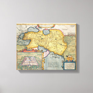 Die Expedition von Alexander der Große Leinwanddruck