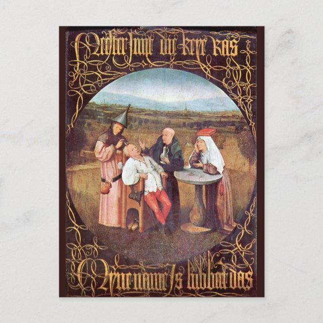 Die Extraktion des Steins der Wahnsinn Postkarte (Vorderseite)