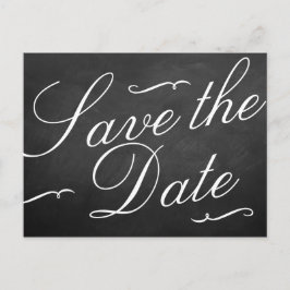 Die Extravagante Chalkboard-Hochzeitskollektion Ankündigungspostkarte