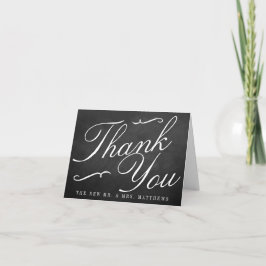 Die Extravagante Chalkboard-Hochzeitskollektion Dankeskarte