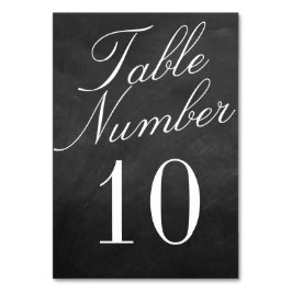 Die Extravagante Chalkboard-Hochzeitskollektion Tischnummer