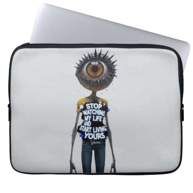 Die Eye And Word Sammlung Laptopschutzhülle (Vorderseite)